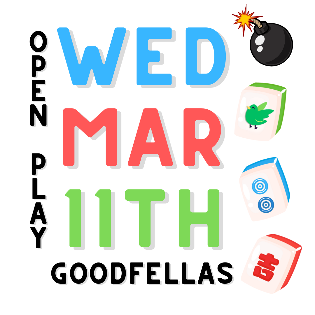 Mahjong Open Play - March 11th