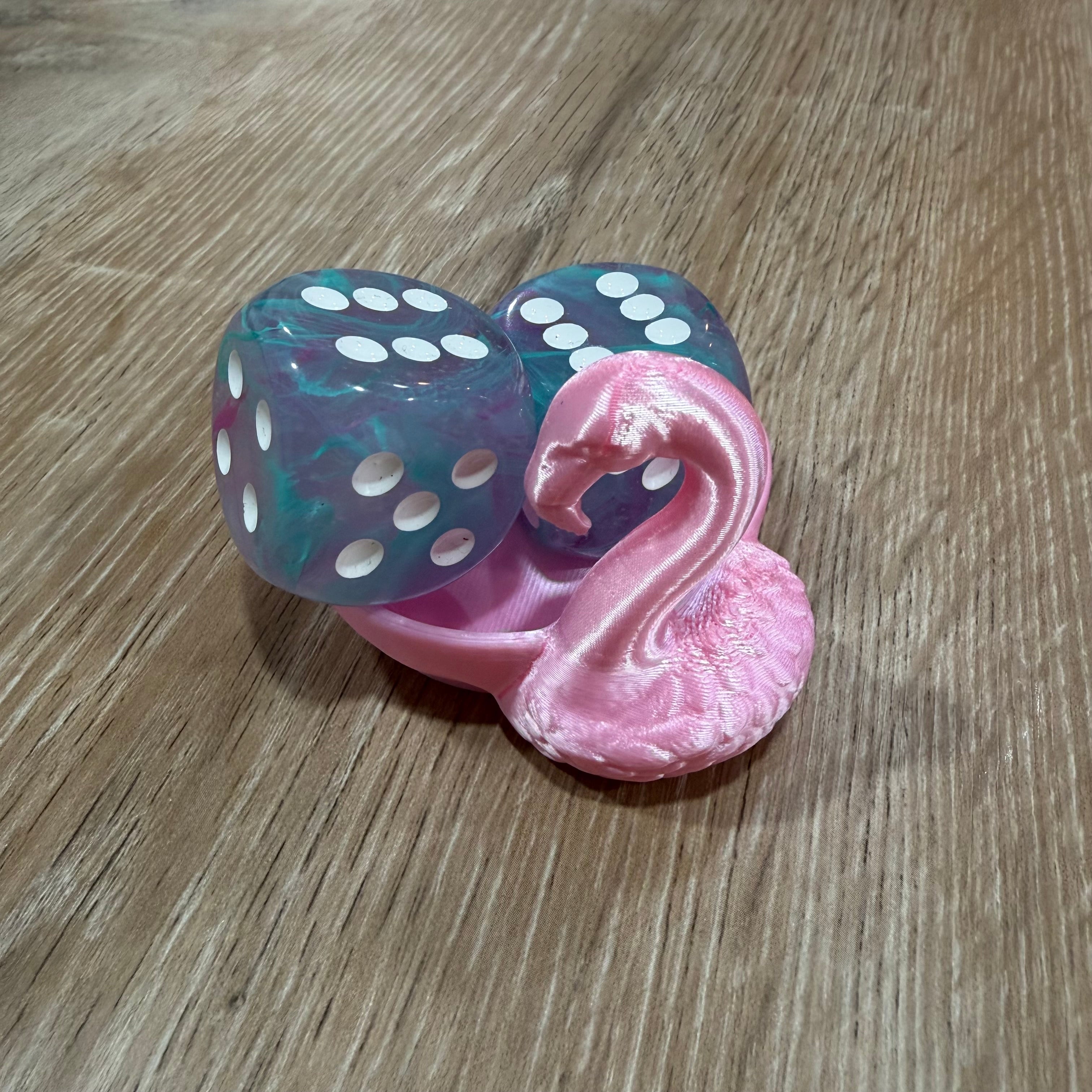 Flamingo Dice Dish