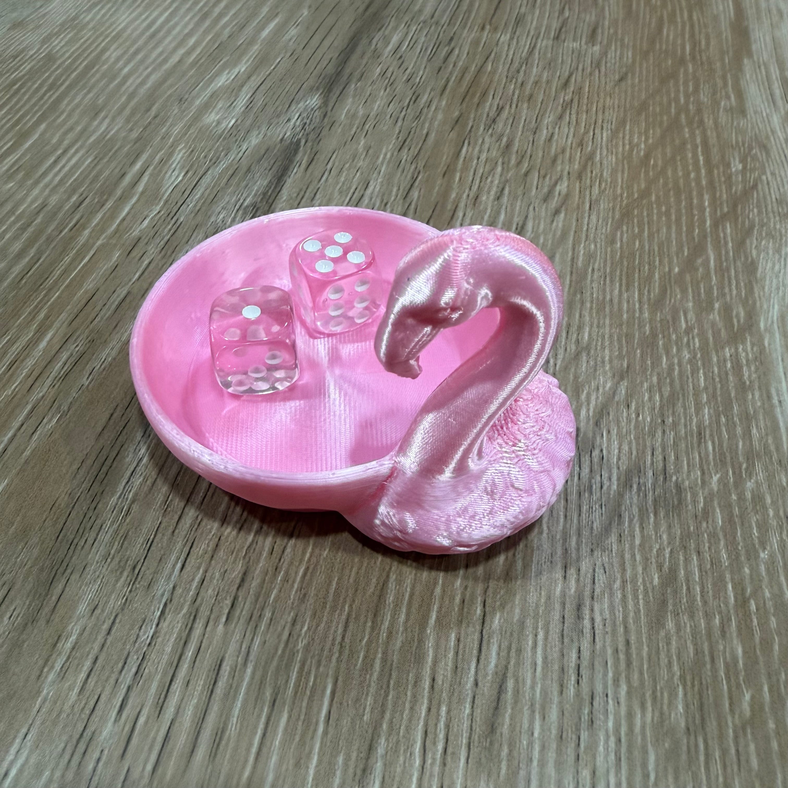 Flamingo Dice Dish