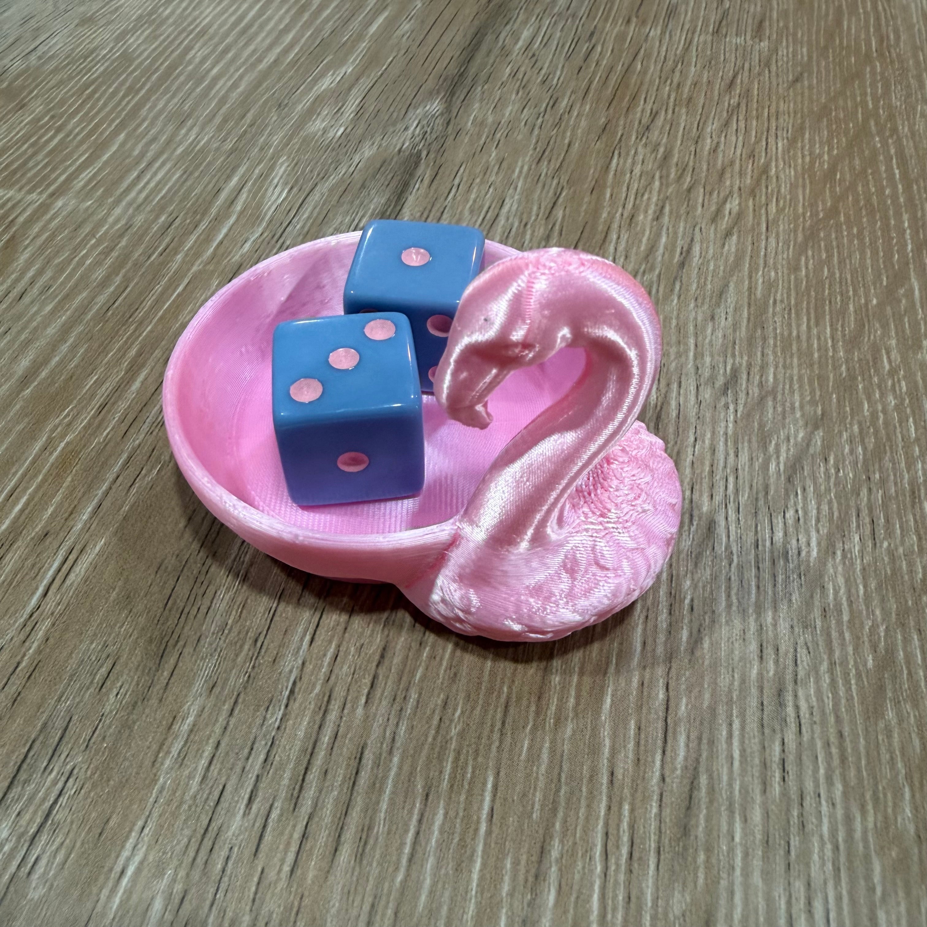 Flamingo Dice Dish