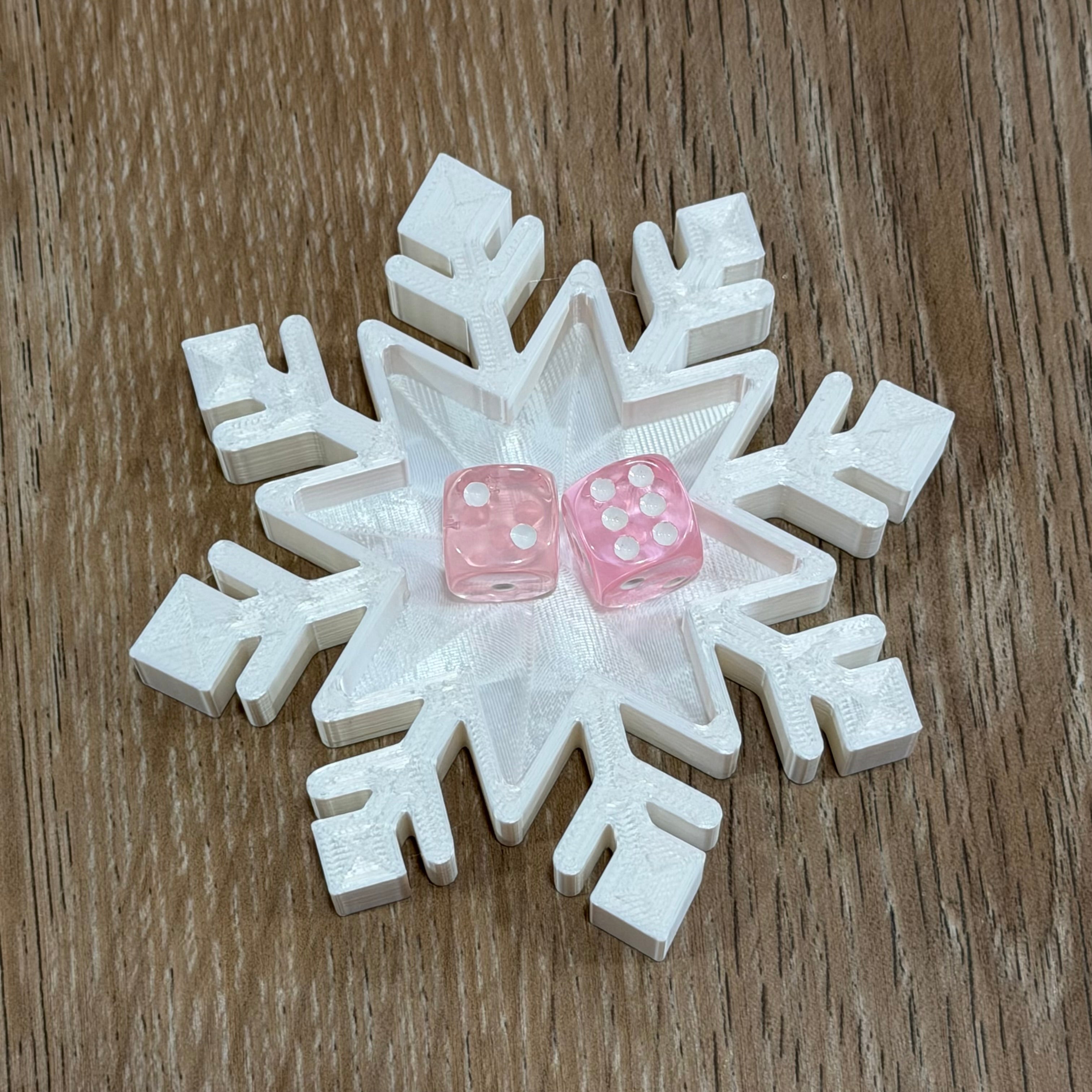Snowflake Dice Dish