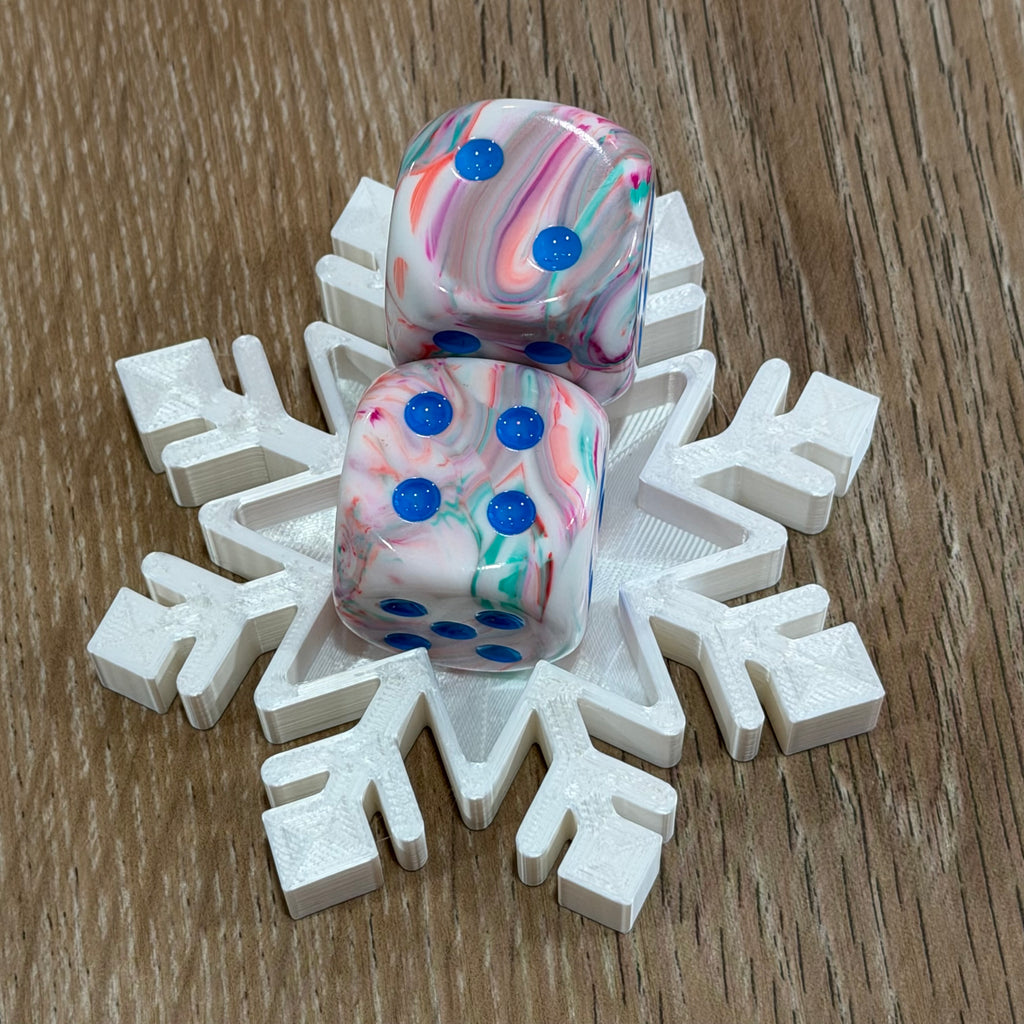 Snowflake Dice Dish