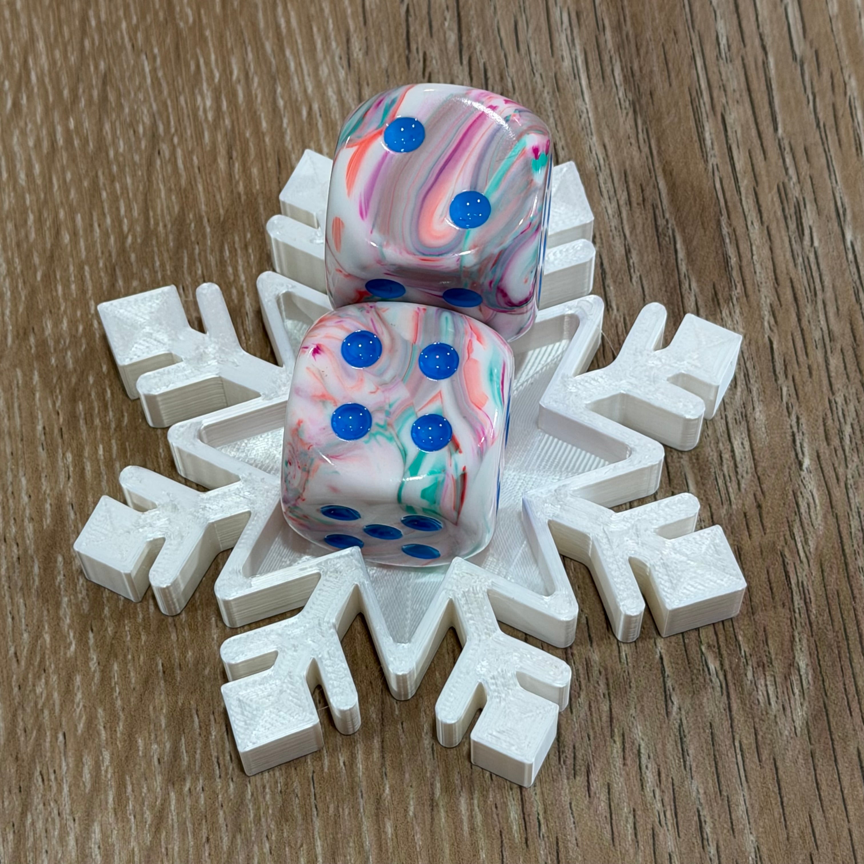 Snowflake Dice Dish
