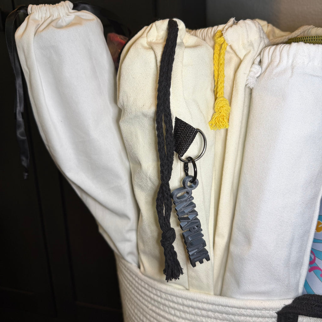 The Roll & Tag Canvas Mat Bag