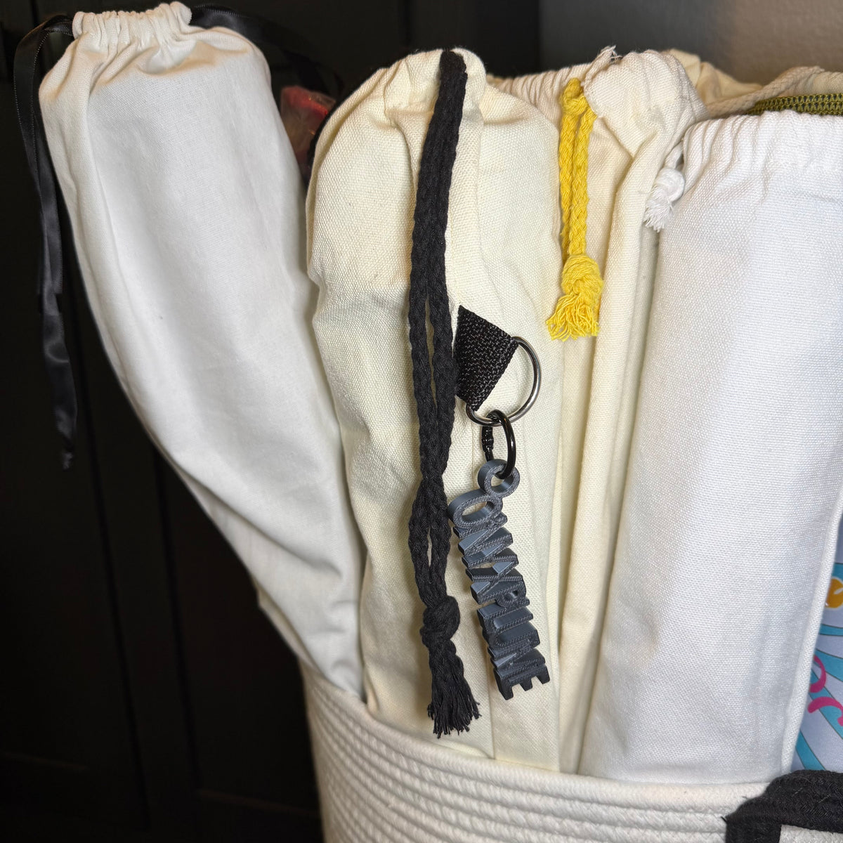 The Roll & Tag Canvas Mat Bag