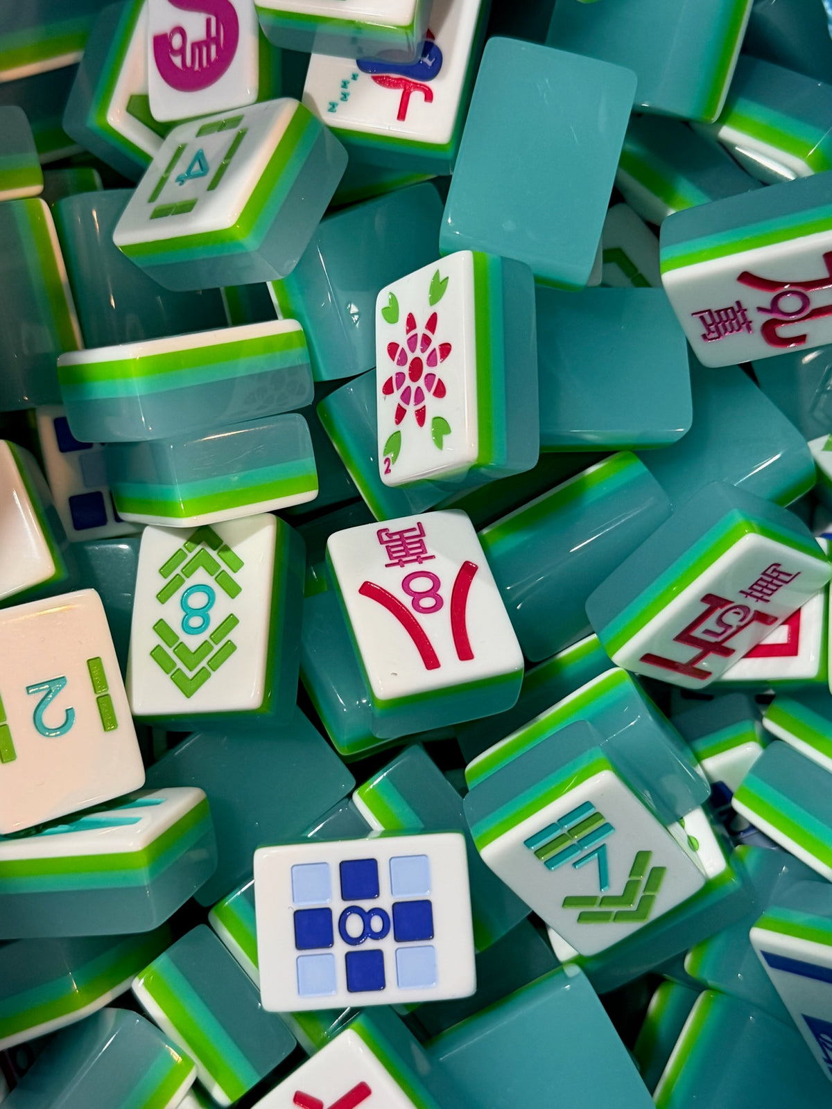 My Fair Mahjong The Play Series Petite in Ocean Blue Mahjong Tile Set