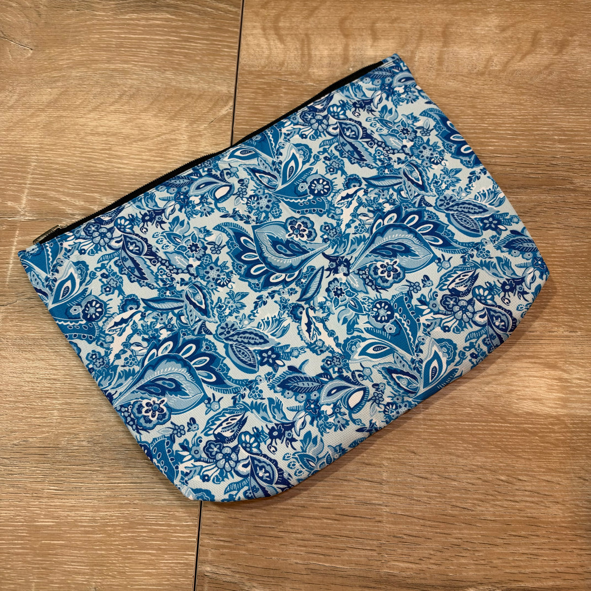 Blue Paisley Tile Bag