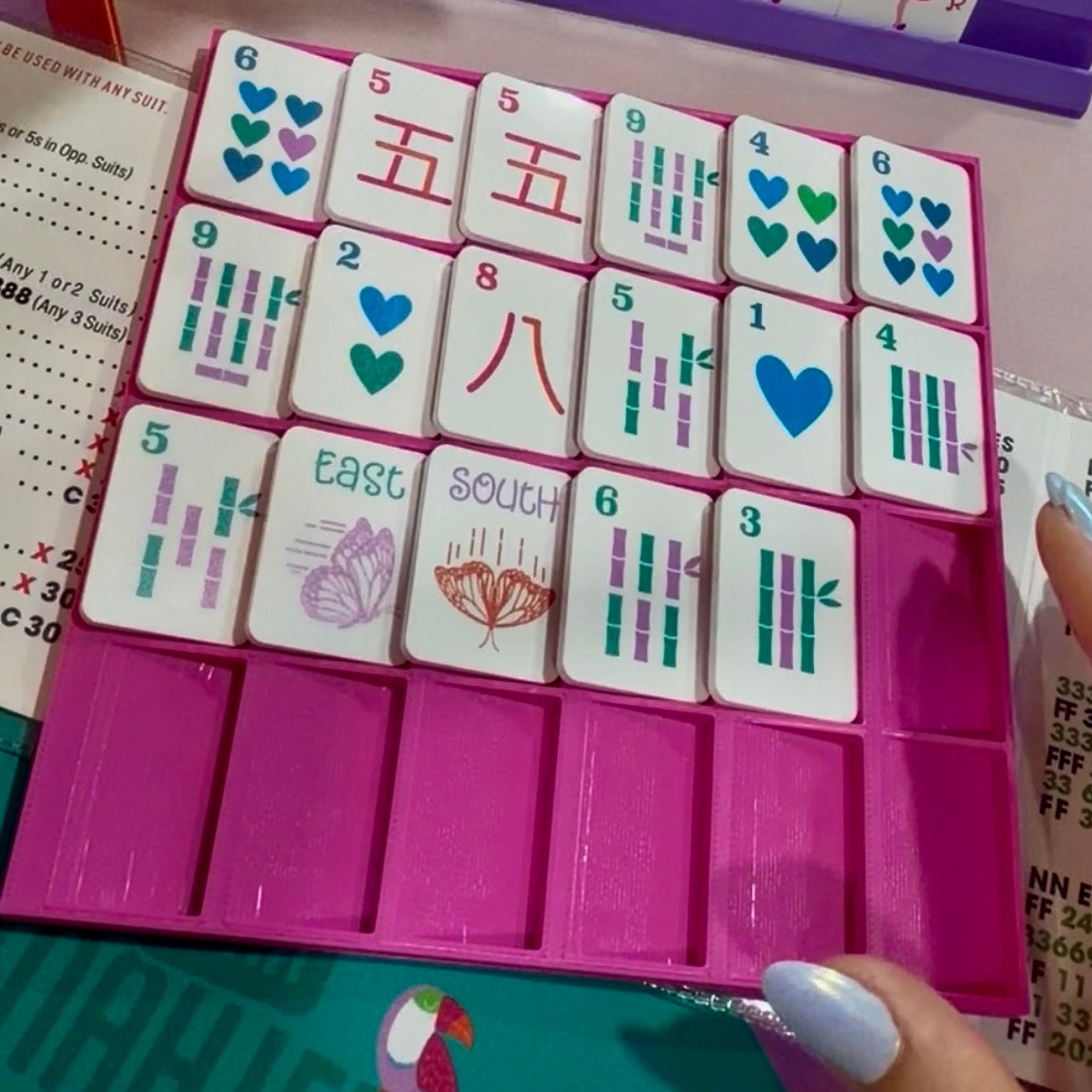 Slim Mahjong Tile Practice Board