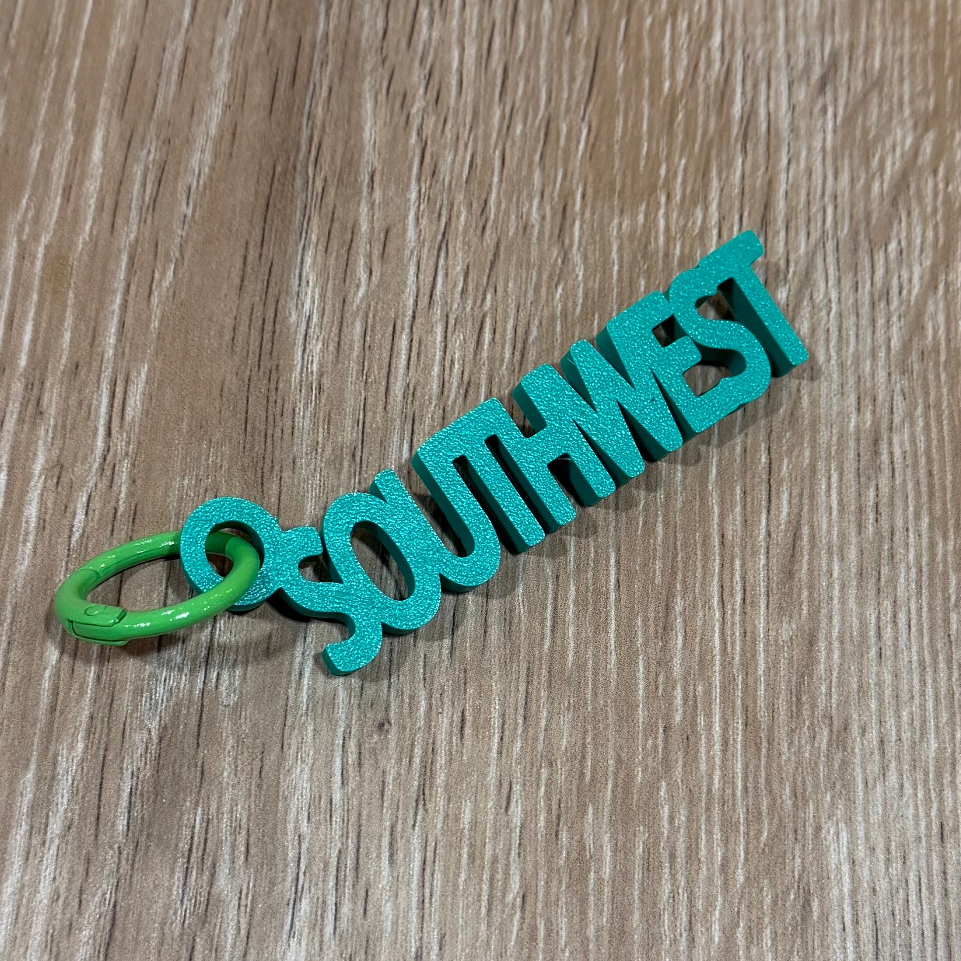 Sea Green Southwest Tile Bag Tag