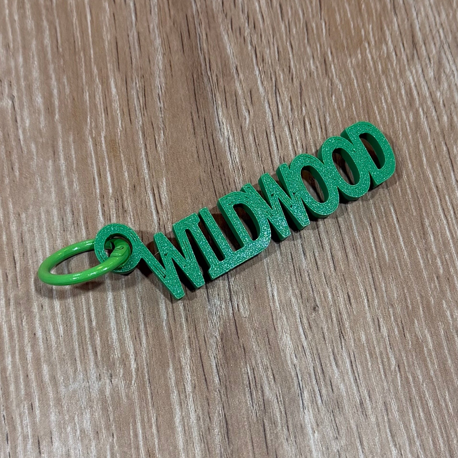 Green Wildwood Tile Bag Tag
