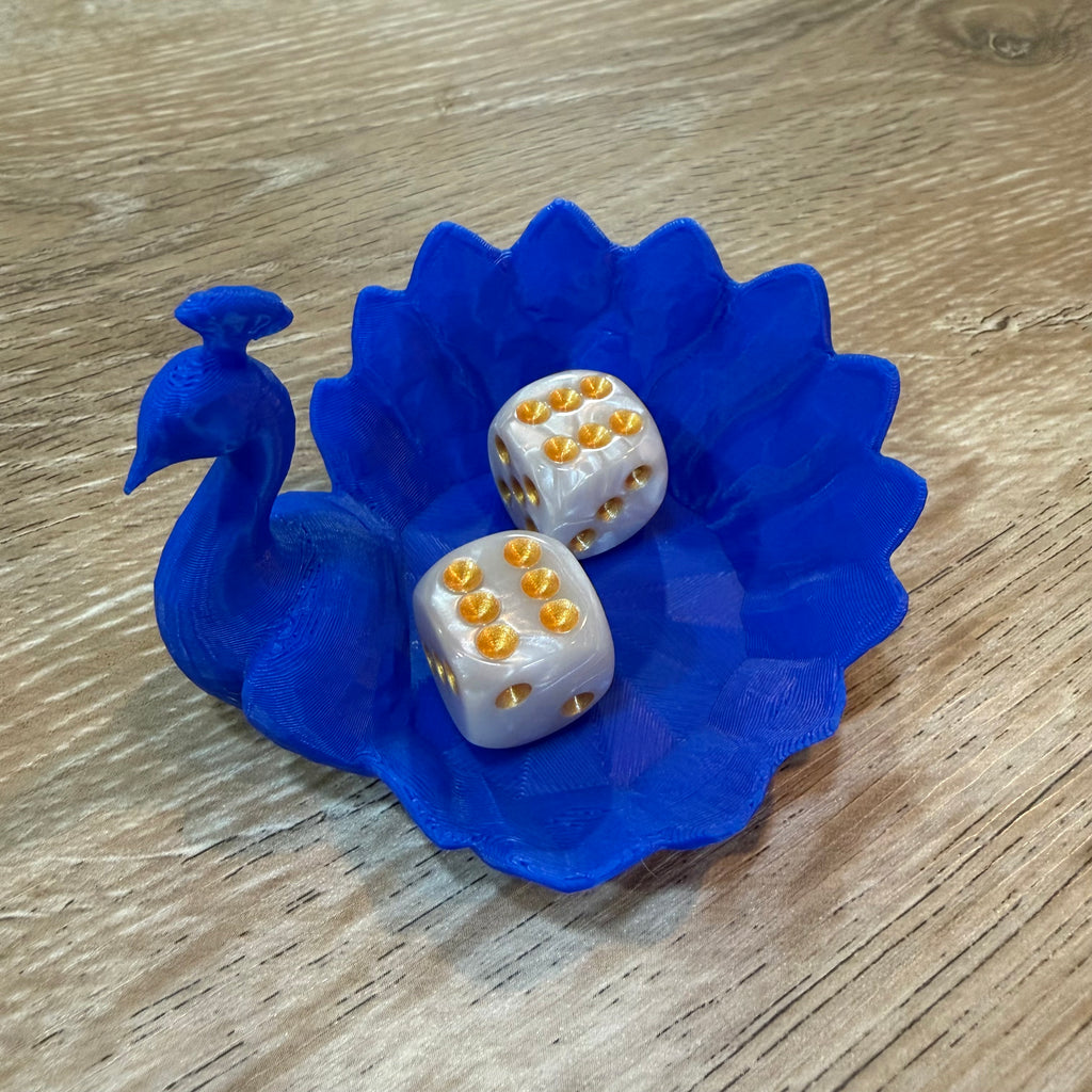 Peacock Dice Dish
