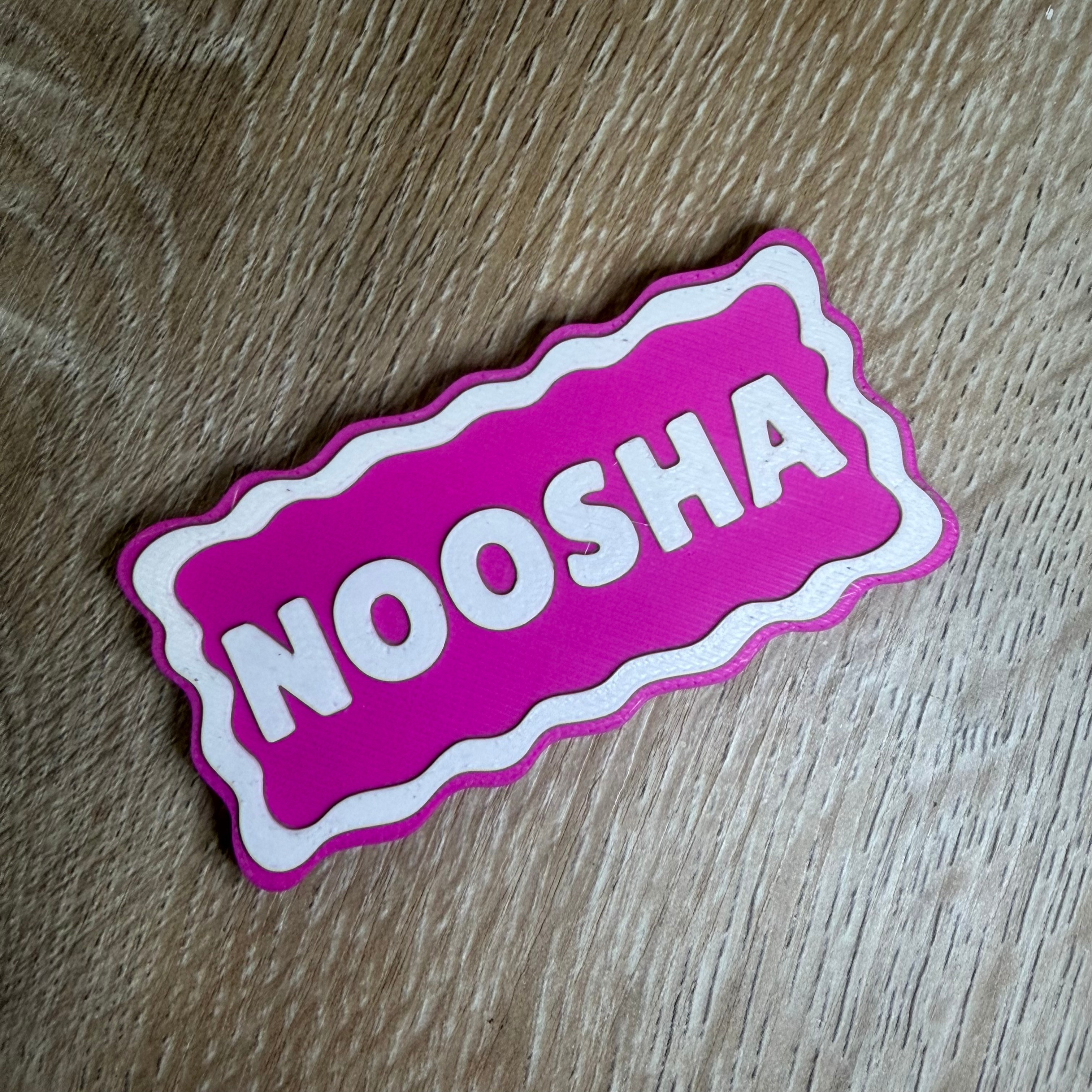 Custom Wavy Name Tag